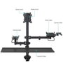 Tooq TQPM0003 Soporte de Mesa para 2 Pantallas 17''-32'' y Periféricos